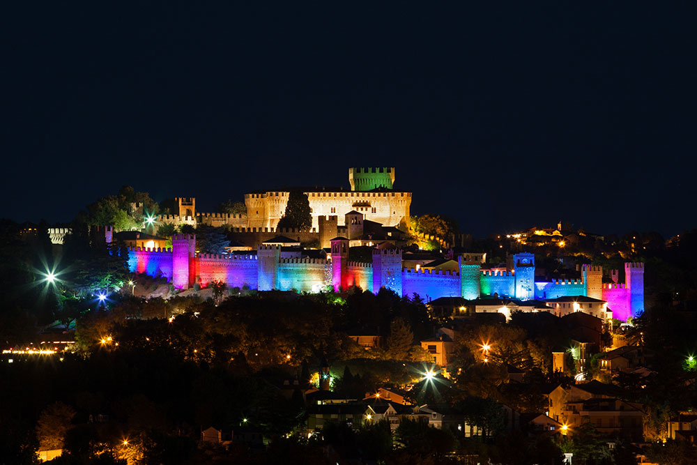 Gradara Castle (PU) - Artisanal and artistic bio-fireplaces without flue made by Alessandro Romagnoli