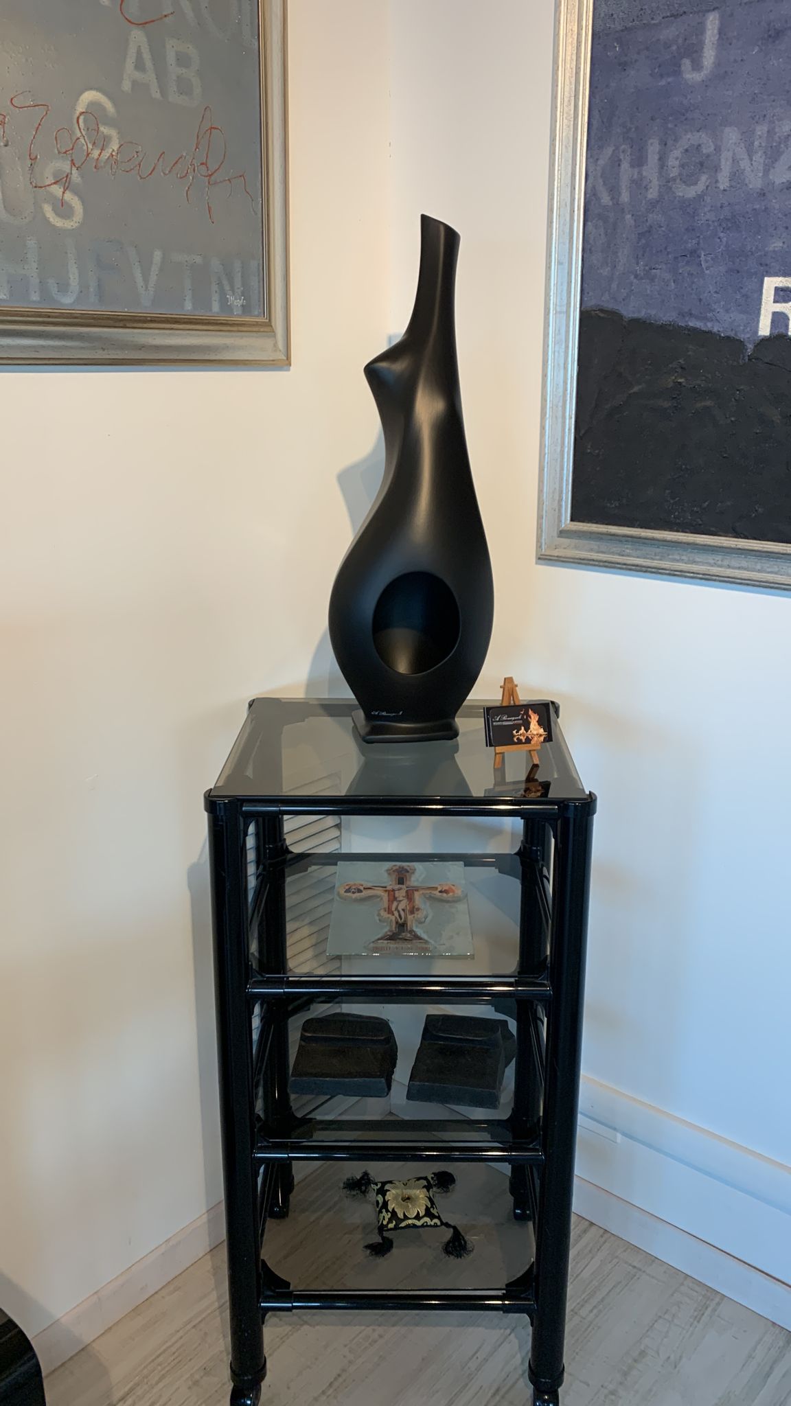 Bio-Fireplace UNICA - Black & White - Handcrafted and artistic bio-fireplaces Alessandro Romagnoli 