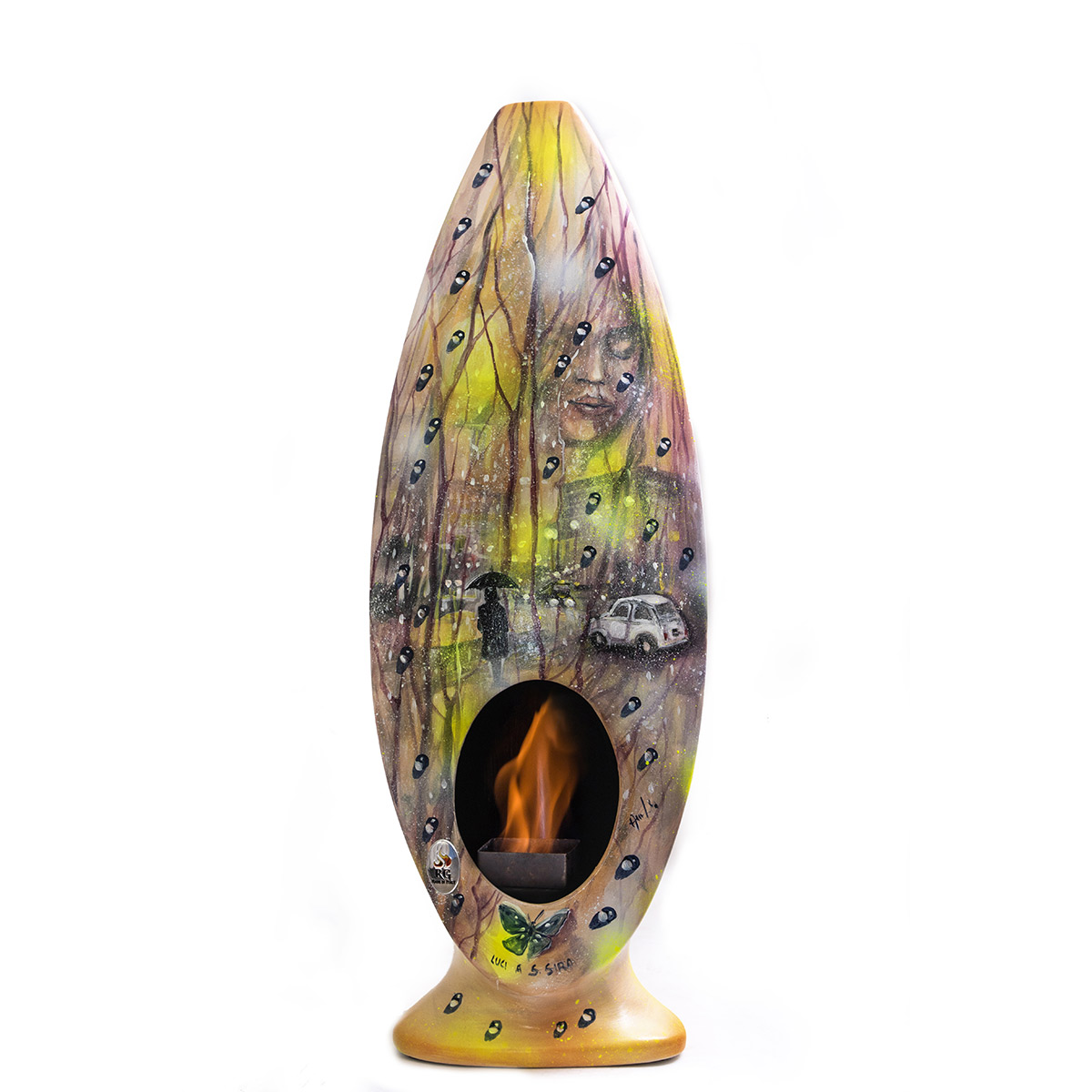 Bio-Fireplace MUSIC -  Alessandro Romagnoli - Handcrafted and artistic bio-fireplaces